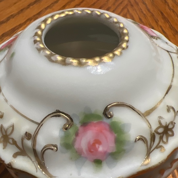 Nippon Morimura Bros. Moriage hand painted hair receiver - Picture 3 of 10